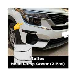 Imported Head Light Trim Chrome Garnish for Kia SELTOS Set of 2